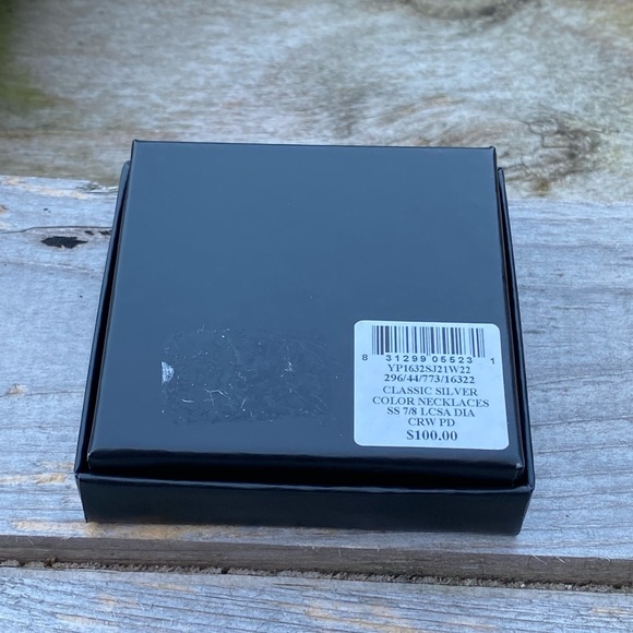 NWT NIB STERLING SILVER SAPPHIRE “HEART OF GOLD” CROWN NECKLACE - Picture 8 of 8